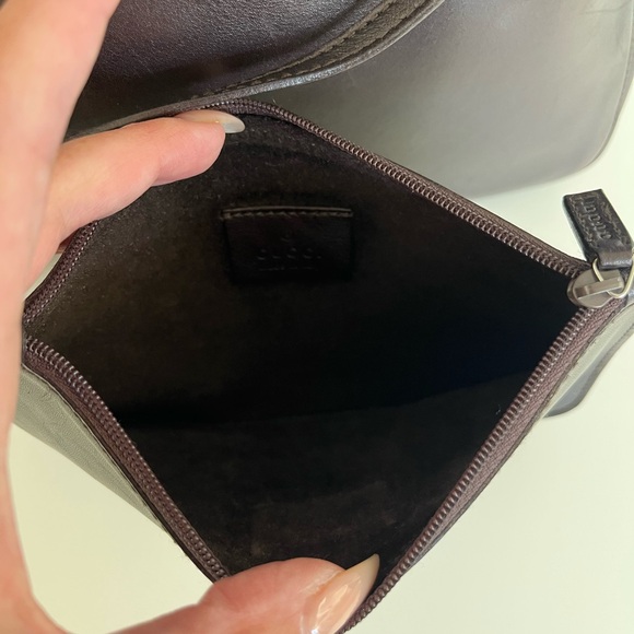 Auth VTG GUCCI Horse-bit Handle Leather Bag - Picture 7 of 13